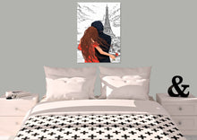 Load image into Gallery viewer, Couple in Paris Canvas Print