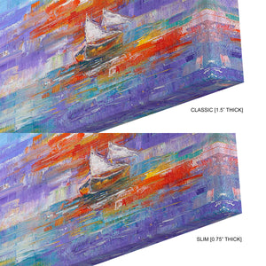 Unique Boat Abstract Canvas Print