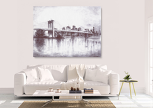 Load image into Gallery viewer, Unique Brooklyn Bridge Night View Canvas Print