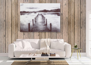 Unique Lake Bridge Canvas Print