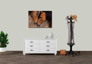 Two Horses Canvas Print