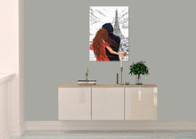 Load image into Gallery viewer, Couple in Paris Canvas Print