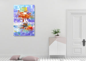 Unique Boat Abstract Canvas Print