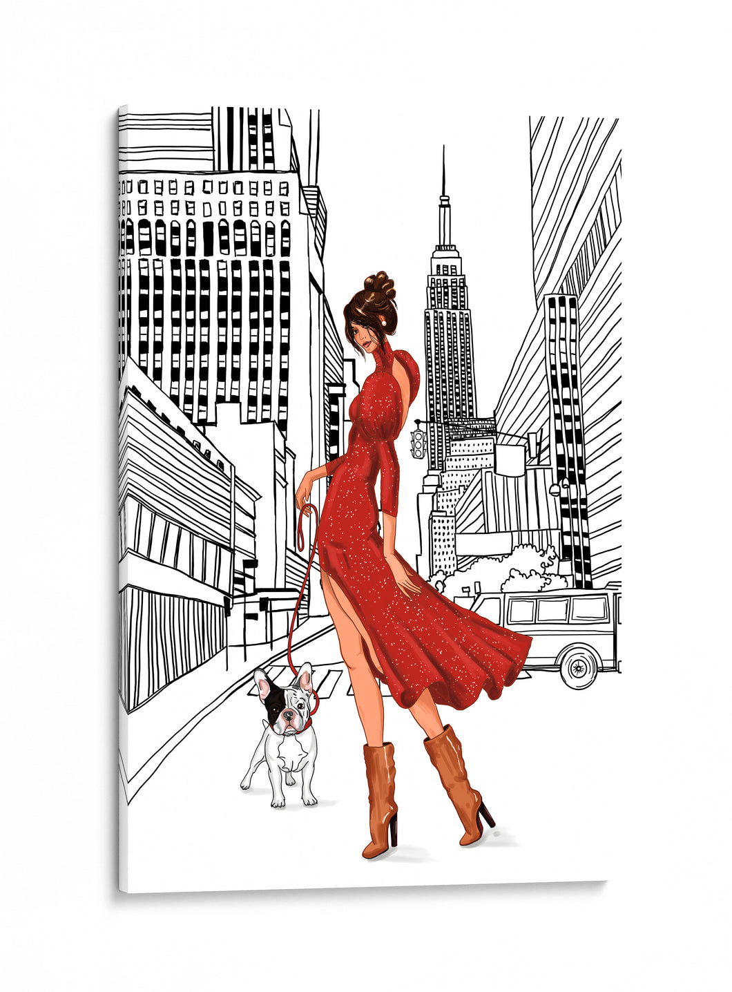 Woman in New York Canvas Print
