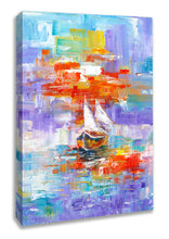 Load image into Gallery viewer, Unique Boat Abstract Canvas Print