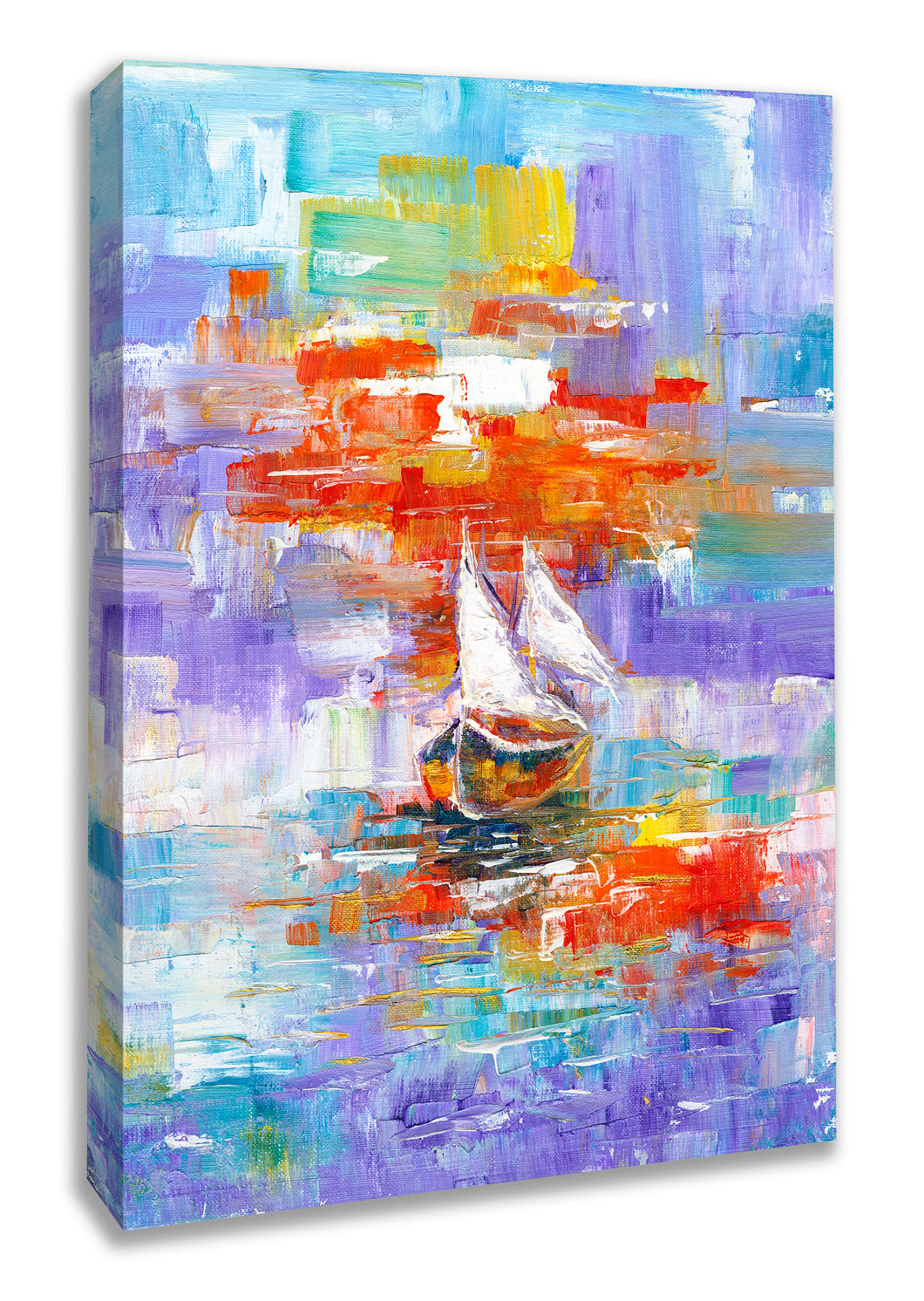 Unique Boat Abstract Canvas Print